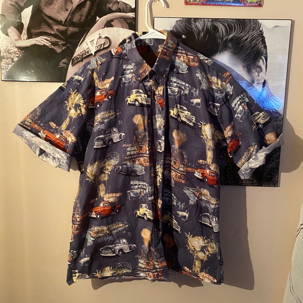 mens vintage button up